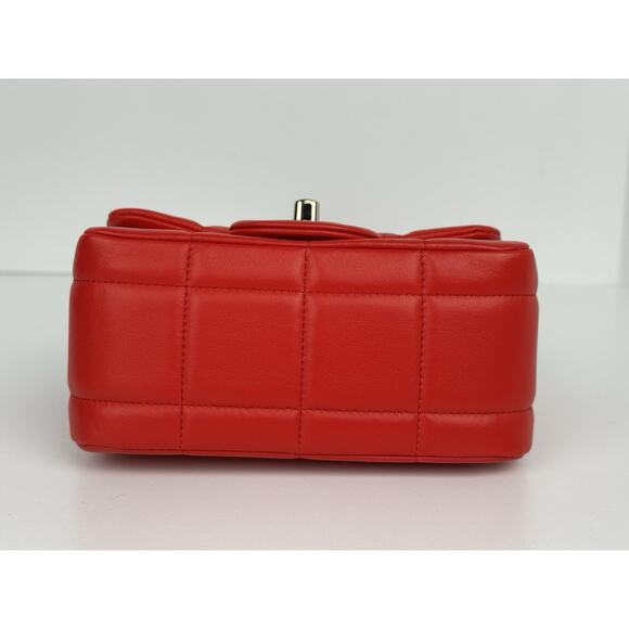 Chanel Lambskin Resin Crystal Square Quilted Monacoco Mini Flap Red C-6 - Picture 6 of 16